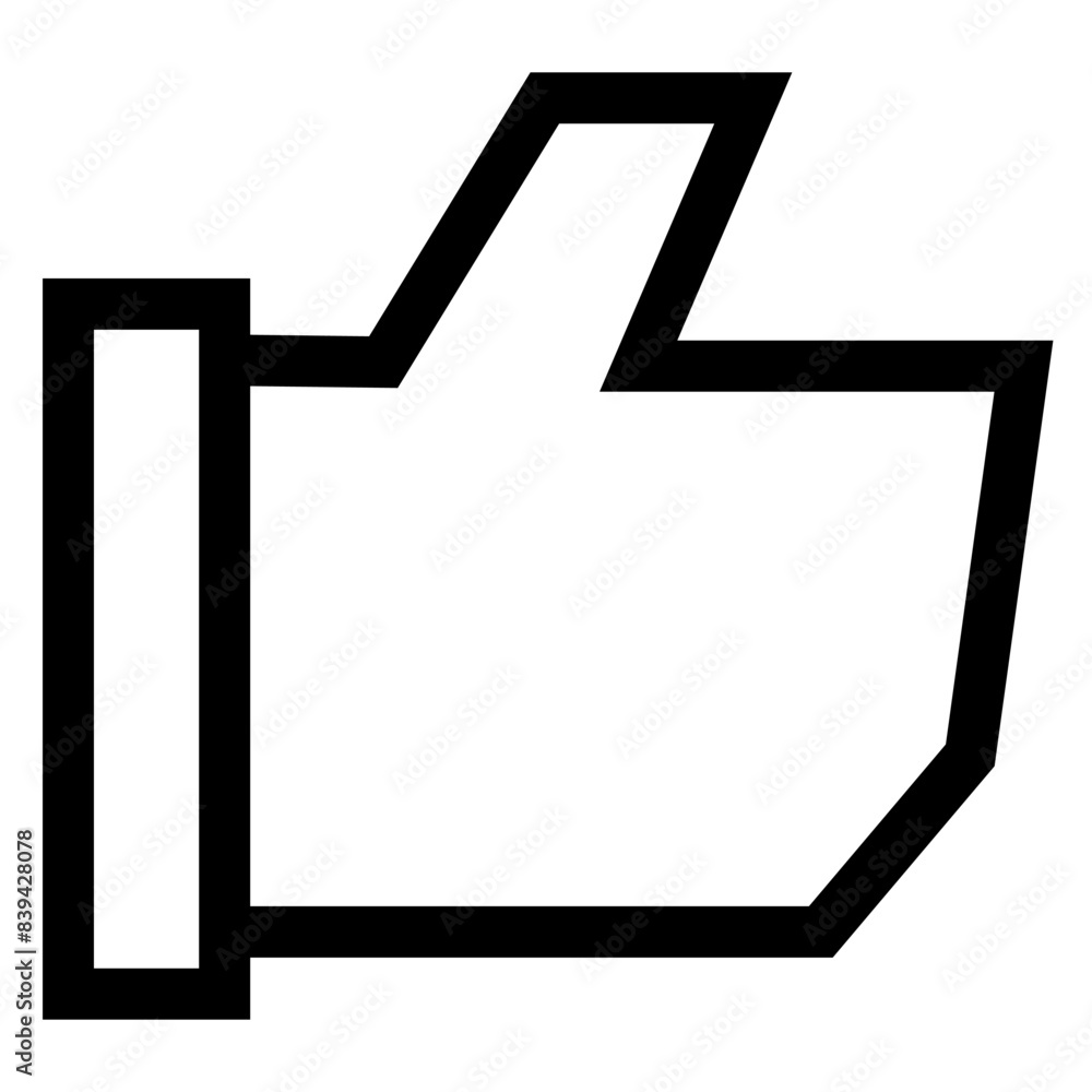 like line icon vector illustration isolated on white background like line icon vector illustration isolated on white background