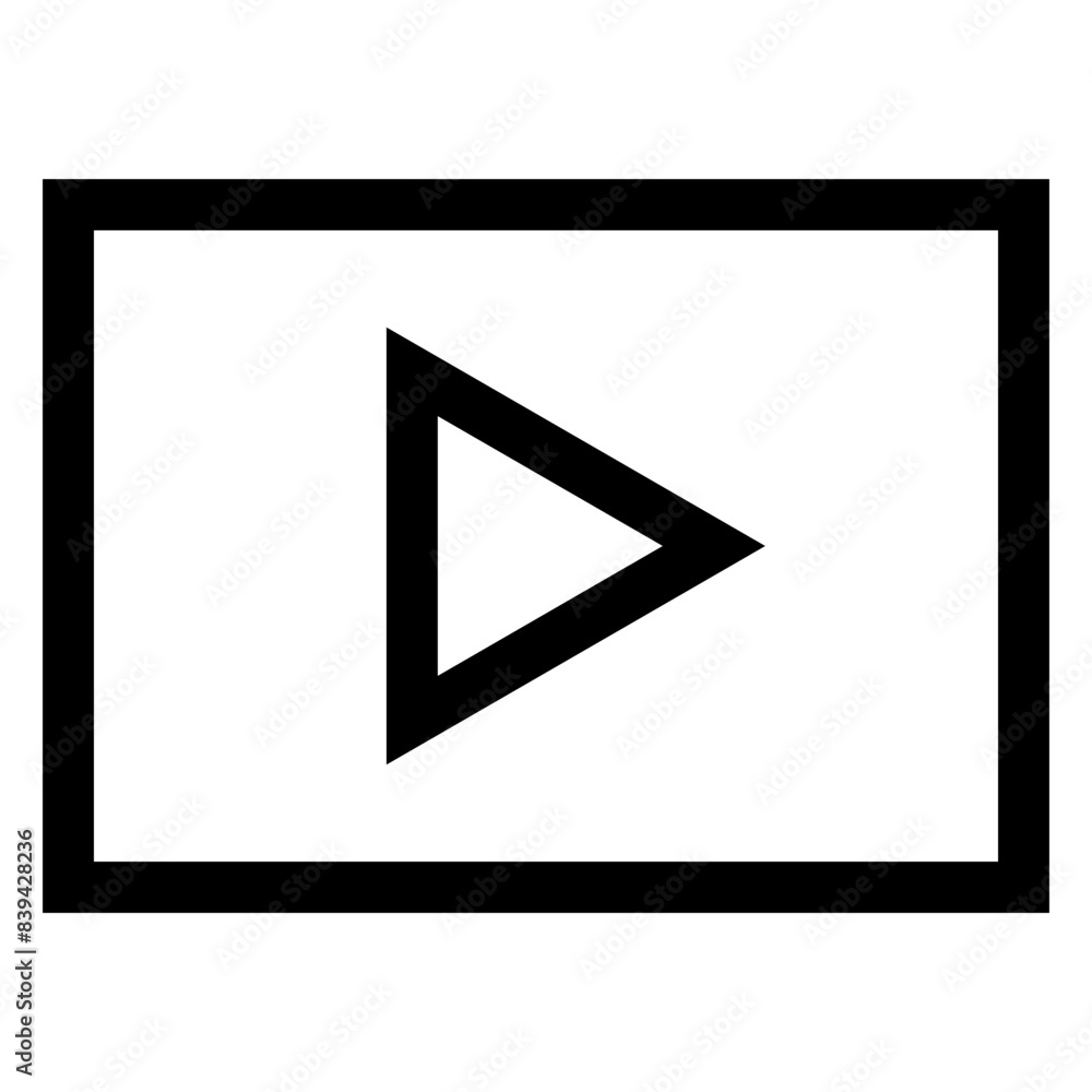 player line icon vector illustration isolated on white background player line icon vector illustration isolated on white background