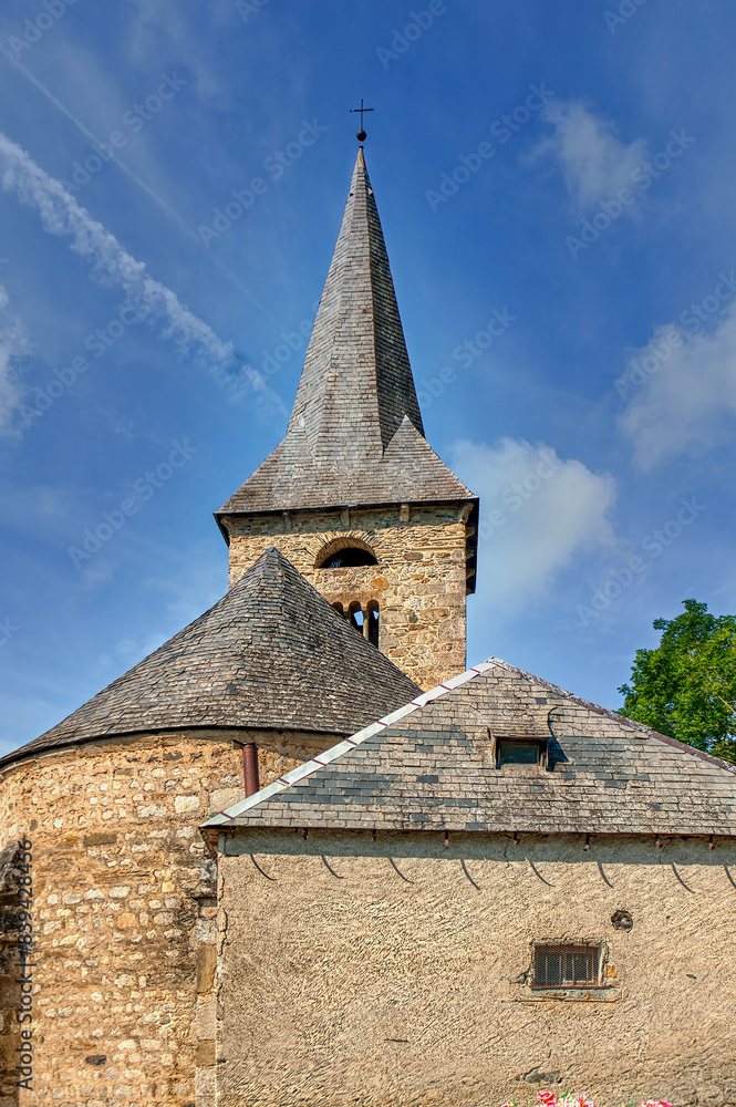 Fototapeta premium church of saint anne of castillon de larboust, France