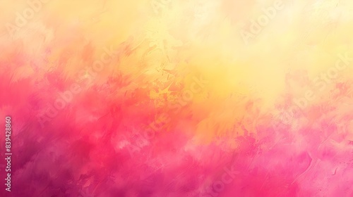 Gradient from Pink to sunshine yellow abstract banner