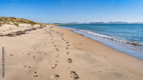 A Solitary Walk on a Pristine Irish Beach