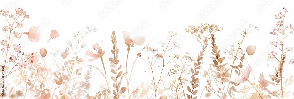 Elegant wedding card border design with soft edges and a light white color palette. romantic floral motifs in a delicate watercolor style. wedding theme elements and wedding clipart. Elegant wedding card border design with soft edges and a light white color palette. romantic floral motifs in a delicate watercolor style. wedding theme elements and wedding clipart.