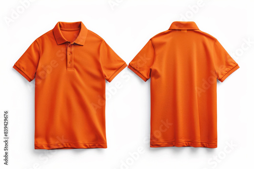 Orange T-Shirt Mockup for Apparel Design