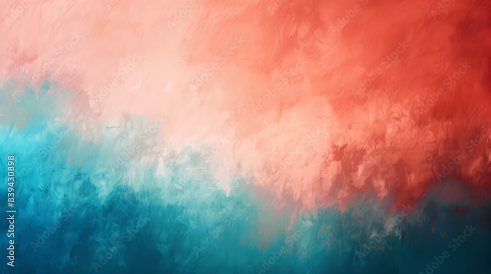 Fototapeta premium Gradient from Turquoise to peach abstract banner