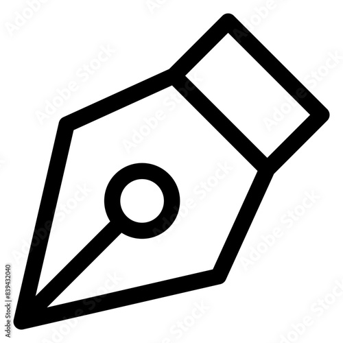 pen line icon vector illustration isolated on white background