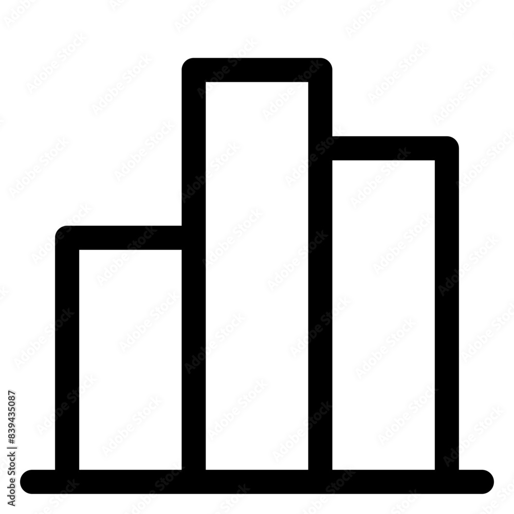 bars line icon vector illustration isolated on white background bars line icon vector illustration isolated on white background