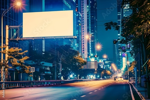 traffic in the city at night AI generative