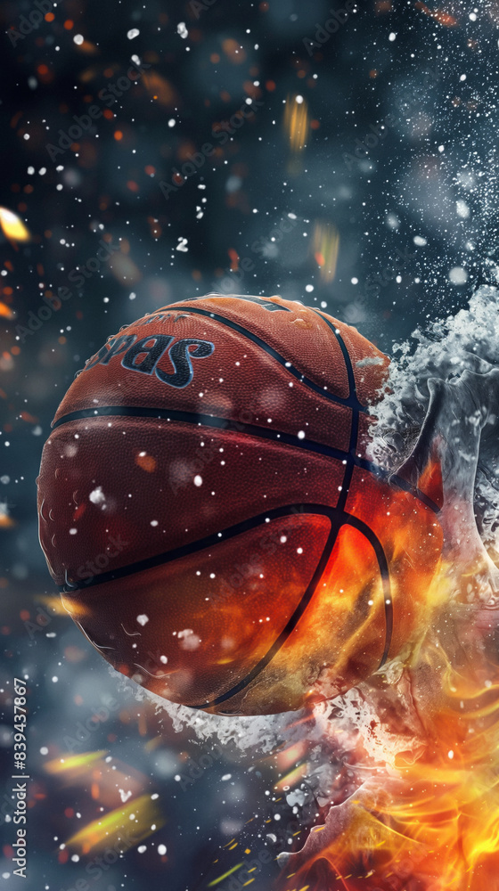 create aretro background image that has details related to the sport of basketball. Generative AI create aretro background image that has details related to the sport of basketball. Generative AI