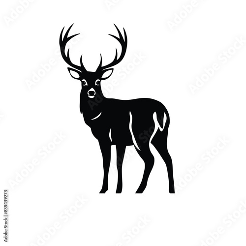 DEER DESIGN, DEER, RANDEER, VECTOR DESIGN, LAGER DESIGN, BLACK CLIPART