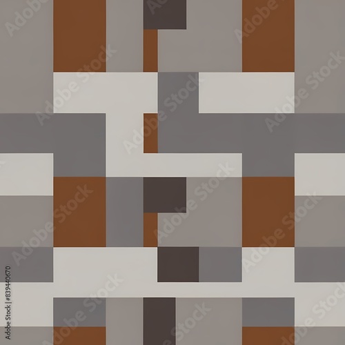 seamless pattern, stone texture using various shades of gray and brown, Generative AI, Generative, AI © Evgenii