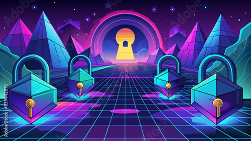 Neon Locks as Guardians of the Digital Realm A Visual Study safe way in online