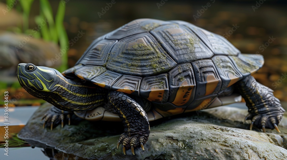 Pebbleshell: A turtle with a shell that resembles smooth river stones Pebbleshell: A turtle with a shell that resembles smooth river stones