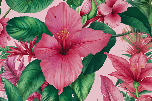 flower  hibiscus  plant  red  nature  flowers  garden  bloom  pink  tropical  leaf  flora  blossom  beauty  isolated  petal  summer  floral  leaves  rose  color  bright  closeup  white  single  spring