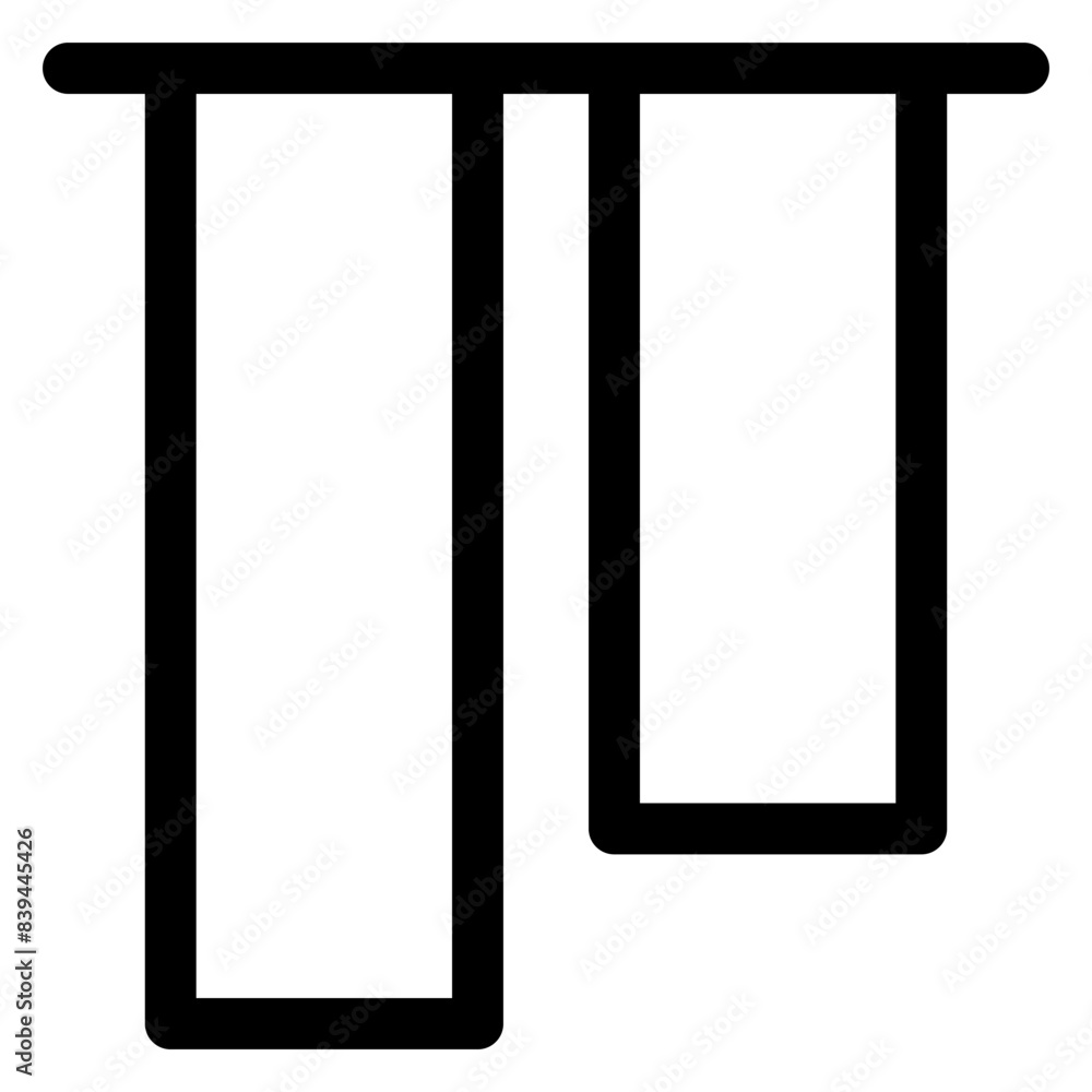 align line icon vector illustration isolated on white background align line icon vector illustration isolated on white background