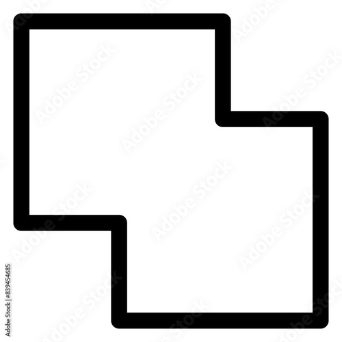 pathfinder line icon vector illustration isolated on white background