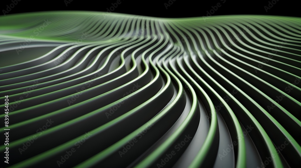 Immersive Holographic Green Gradient Illusion with Epic Fluid Wave Curves Immersive Holographic Green Gradient Illusion with Epic Fluid Wave Curves