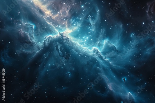 space scene nebula stars stunning zoomed out cosmic young random oil eternity breathtaking closeup photo