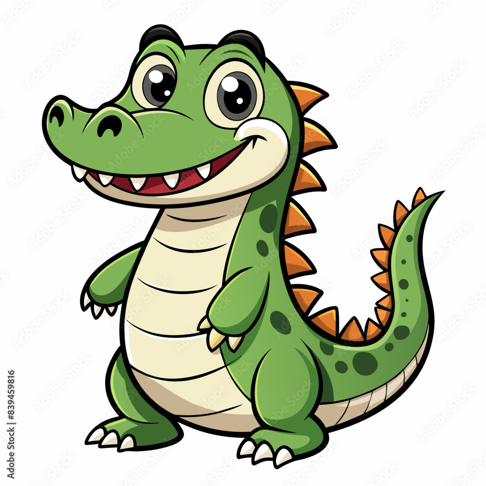 Fototapeta premium Crocodile vector illustration 