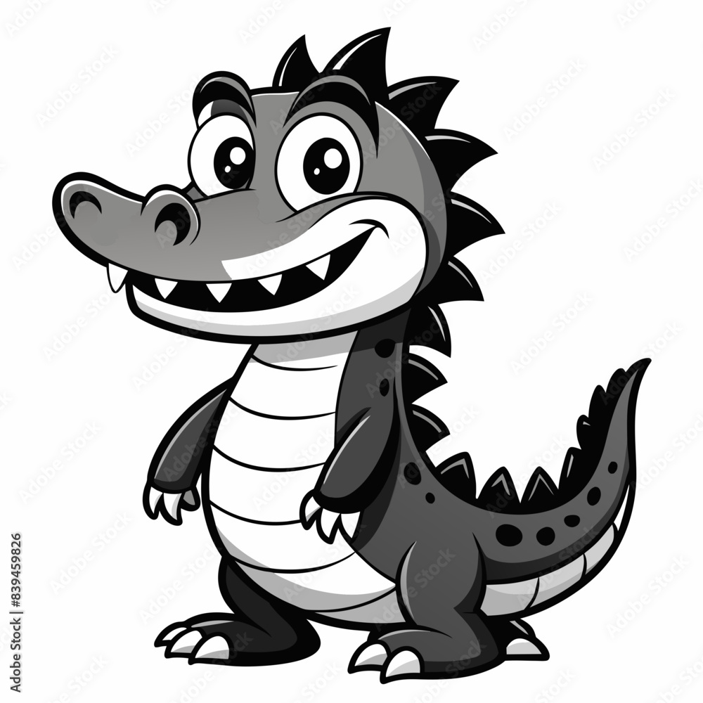 Obraz premium Crocodile vector illustration 