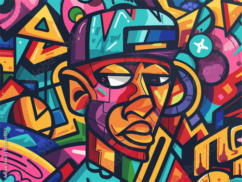 Bold Expression: Capturing Cultural Identity Through Vibrant Graffiti Art