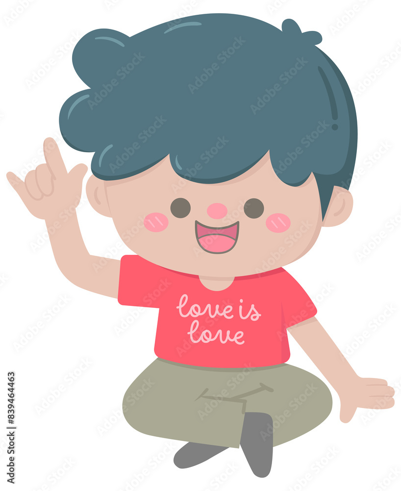 Kid hand drawn cute colorful happy pride month Kid hand drawn cute colorful happy pride month