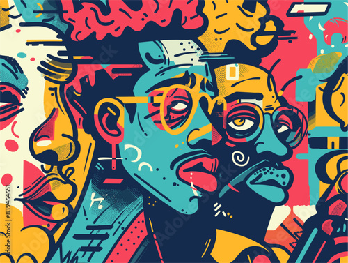 Graffiti Culture: An Animated Celebration of Identity Through Bold Colors and Powerful Imagery