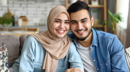 The smiling muslim couple © ANasta