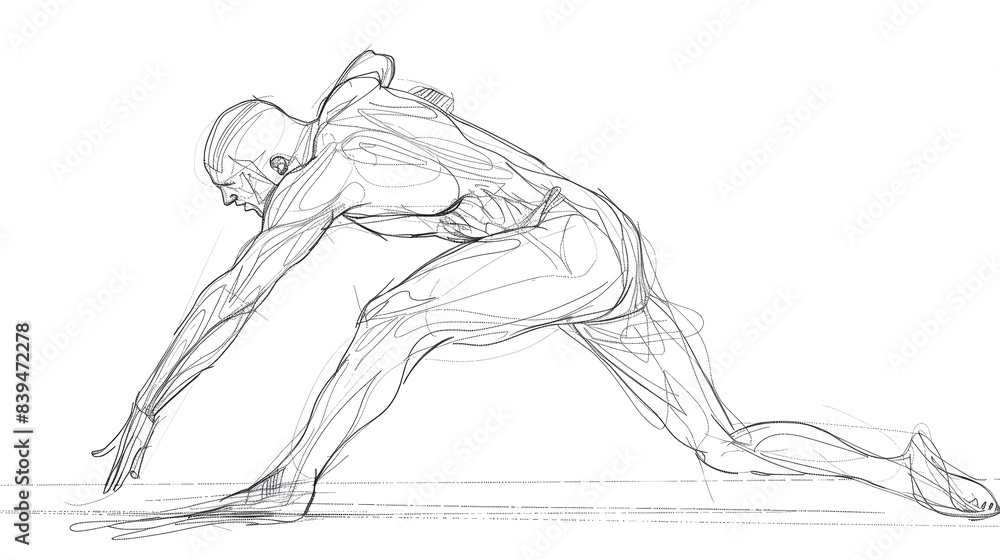 Muscular Male Wrestling in Powerful Dynamic Motion Muscular Male Wrestling in Powerful Dynamic Motion