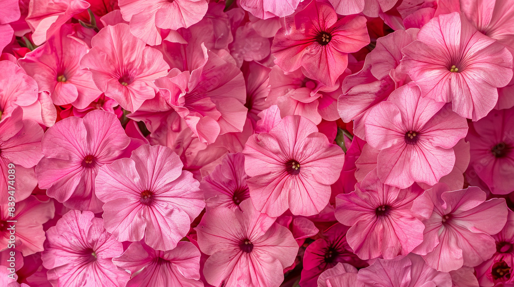 Pink geranium flowers in closeup. Background with pink petunia blossoms. Floral pattern texture background photo Pink geranium flowers in closeup. Background with pink petunia blossoms. Floral pattern texture background photo