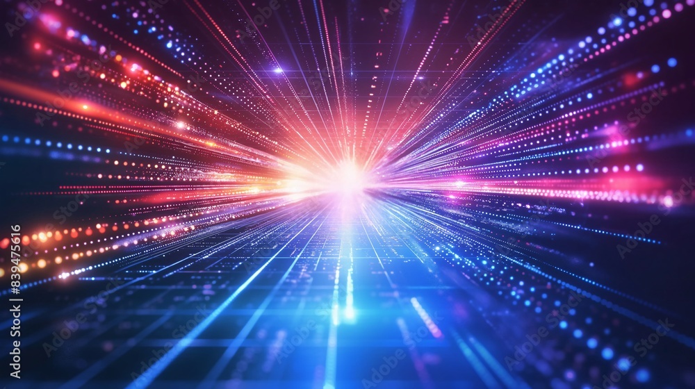 Futuristic technology background with glowing lines and light effects. Futuristic technology background with glowing lines and light effects.