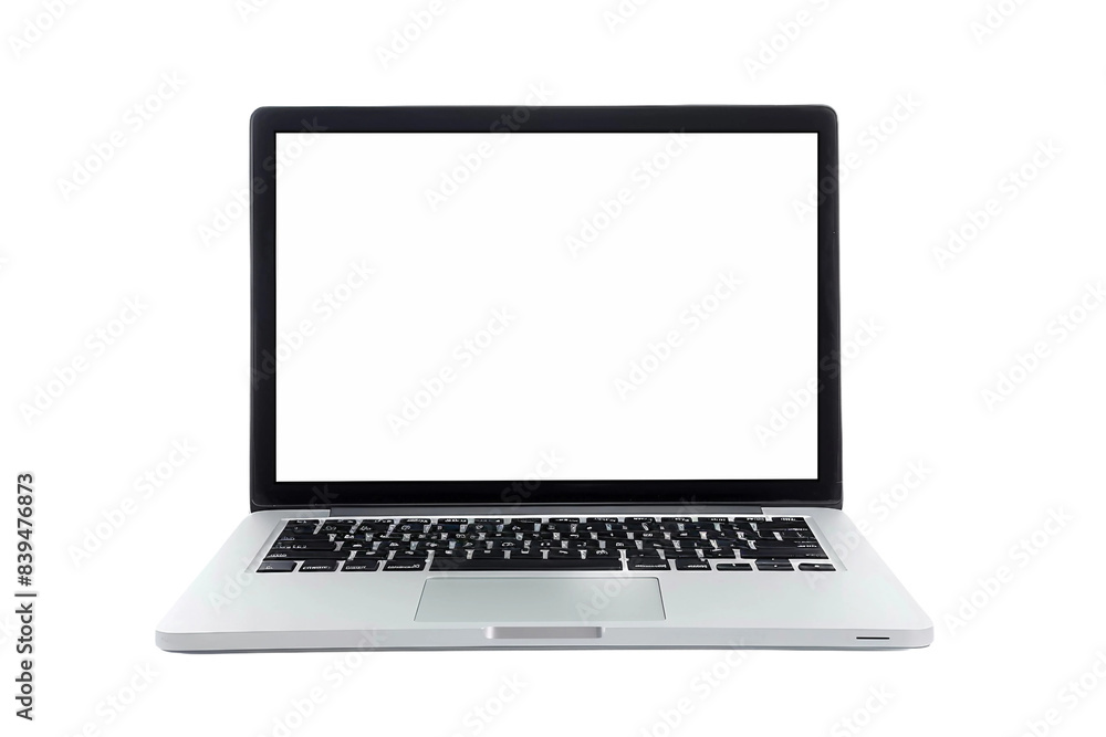 Shut Down Laptop with Dark Screen Isolated on Transparent Background Shut Down Laptop with Dark Screen Isolated on Transparent Background
