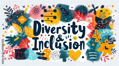 Diversity, equity and inclusion concept. DEIB. Diversity and Inclusion Illustration