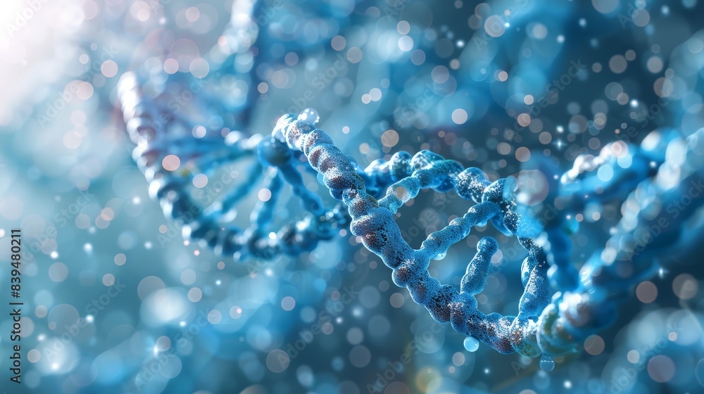 Biotech Industries in Blue: DNA Double Helix and Cells Background for Presentation Biotech Industries in Blue: DNA Double Helix and Cells Background for Presentation