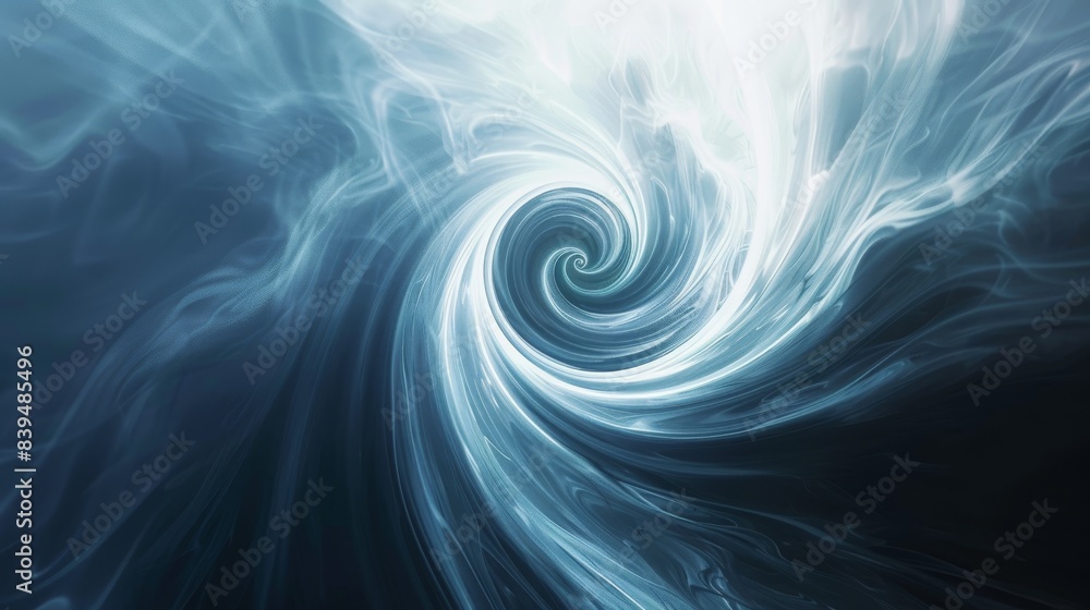 Swirling light energy creating a vortex effect on a white background Swirling light energy creating a vortex effect on a white background