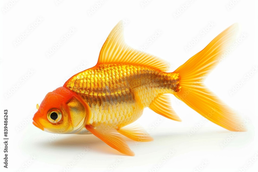 goldfish isolated on white goldfish isolated on white