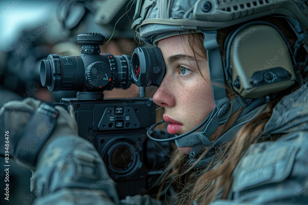 Obraz premium An immersive hologram of a historical battlefield envelops students showcasing the impact of 3D technology in education