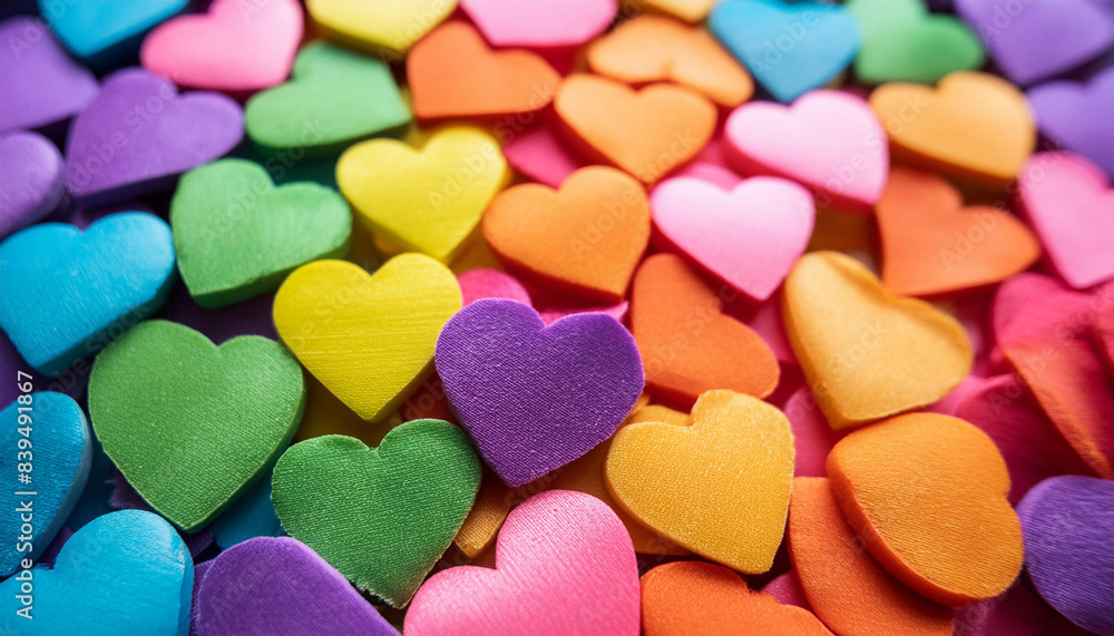 Abstract colorful heart shape pride month background concept Abstract colorful heart shape pride month background concept