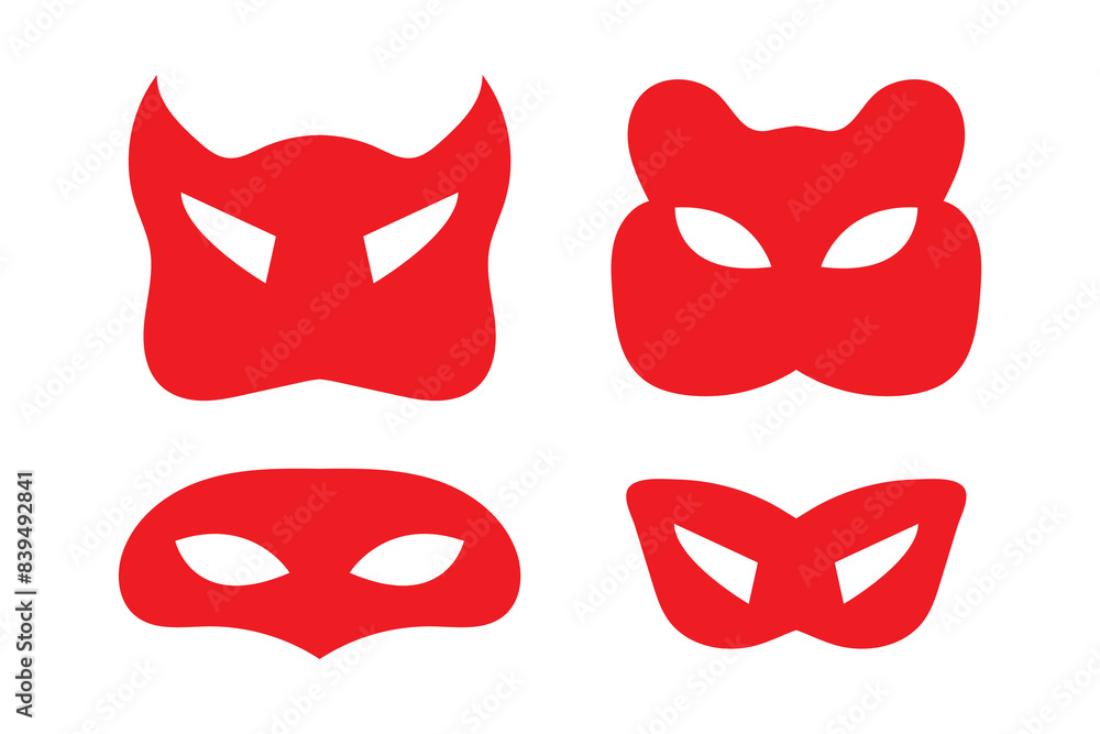 Fototapeta premium superhero mask vector element
