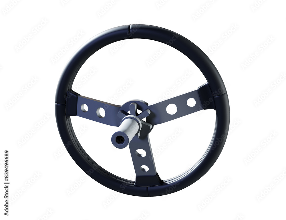 Render of steering wheel isolated 3d render Render of steering wheel isolated 3d render