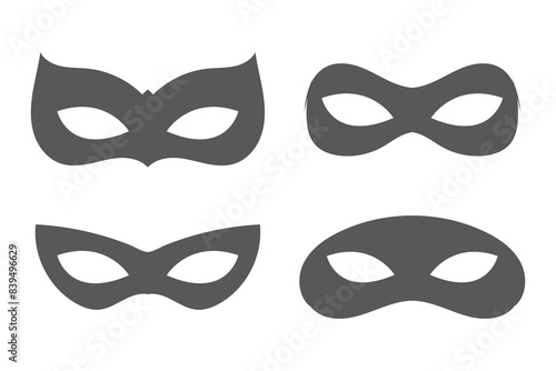 Mask superhero silhouette