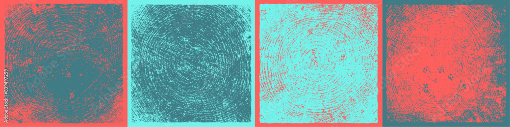 Grain Texture Square Rough Wood Grain Squares. Detailed individually textured shapes with ...