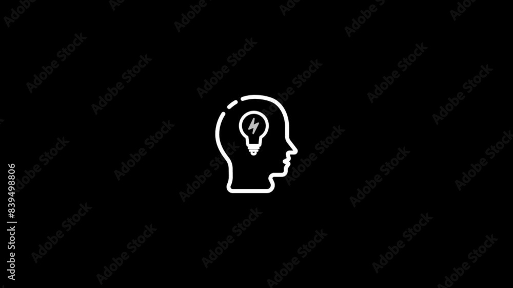 Stock line Mind Brain power icon Animation concept,fresh Creative and intelligent brain icon Stock line Mind Brain power icon Animation concept,fresh Creative and intelligent brain icon