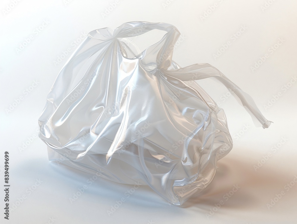 Fototapeta premium Plastic bags in a bag on table