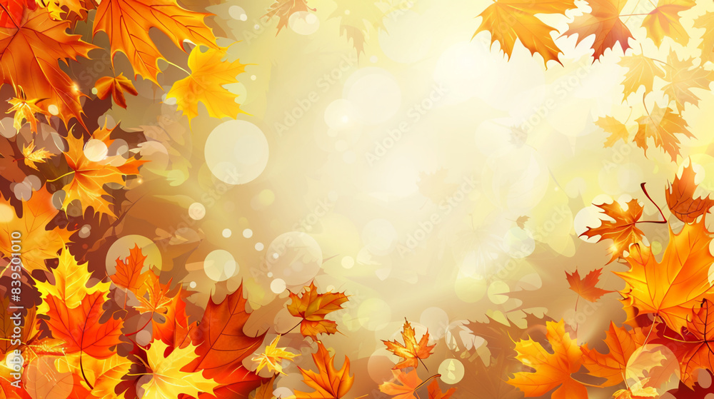 Artistic abstract autumn background showcasing warm fall colors and soft textures Artistic abstract autumn background showcasing warm fall colors and soft textures