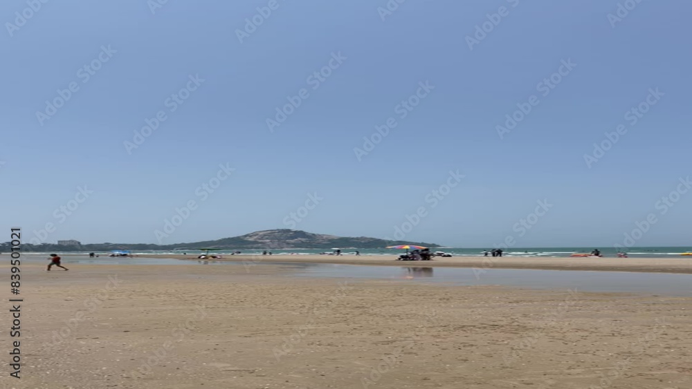 Hua Hin , Beach , Prachuap Khiri Khan province in the northern part of the Malay Peninsula in Thailand. Hua Hin , Beach , Prachuap Khiri Khan province in the northern part of the Malay Peninsula in Thailand.