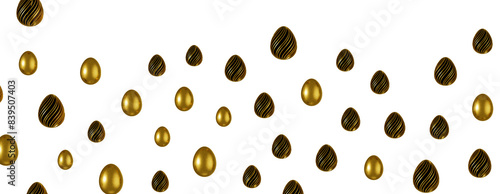 Easter eggs collection. Whi...