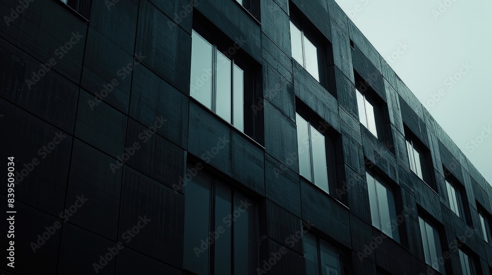 Urban Elegance: Minimalist Skyscraper in Monochrome Urban Elegance: Minimalist Skyscraper in Monochrome