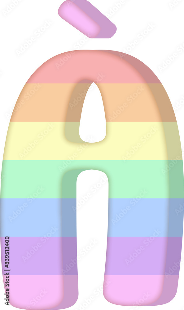 Uppercase Letter À colorful alphabet Uppercase Letter À colorful alphabet