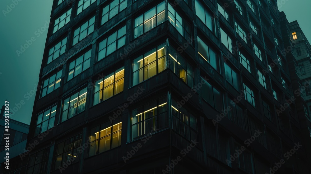 Fototapeta premium Urban Elegance: Minimalist Skyscraper
