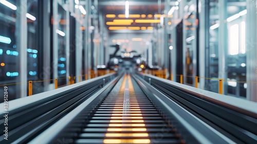 Wallpaper Mural A production line of robots working together to assemble a product Torontodigital.ca